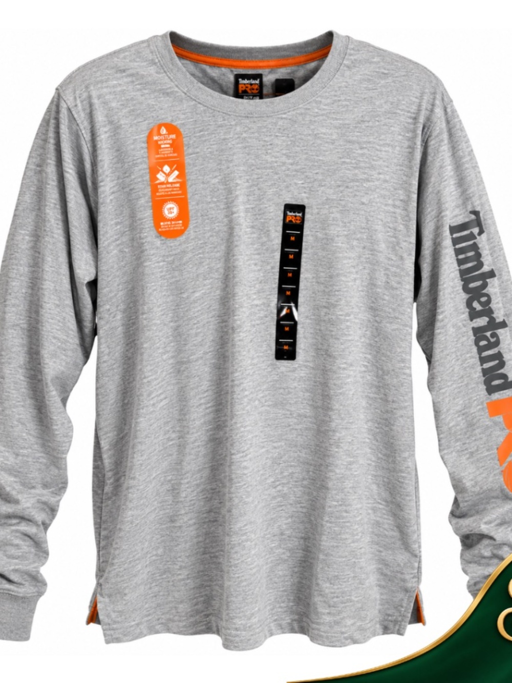 Long Sleeve T-Shirt Timberland PRO Gray Moisture Wicking Size M Men's NWT